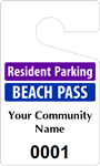 Plastic ToughTags™ for Beach Parking Permits