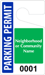 Plastic ToughTags™ for Community Parking Permits