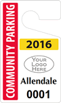 Plastic ToughTags™ for Community Parking Permits