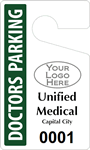 Plastic ToughTags™ for Doctors Parking Permits