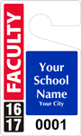 Plastic ToughTags™ for Faculty Parking Permits