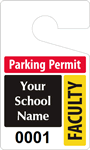 Plastic ToughTags™ for Faculty Parking Permits