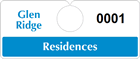 Plastic ToughTags™ Parking Permits, Horizontal