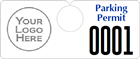 Plastic ToughTags™ Parking Permits, Horizontal