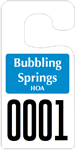 Plastic ToughTags™ Parking Permits, Jumbo