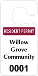 Plastic ToughTags™ Parking Permits, Jumbo