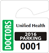 Plastic ToughTags™ Parking Permits, Mini