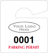 Plastic ToughTags™ Parking Permits, Mini