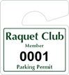 Plastic ToughTags™ Parking Permits, Mini