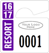 Plastic ToughTags™ Parking Permits, Mini