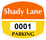 Apartment Window Decal 1.75 in. x 2 in.