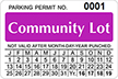 Monthly Window Decal 2 in. x 3 in.