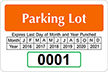 Monthly Window Decal 2 in. x 3 in.
