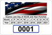 Monthly Window Decal 2 in. x 3 in.