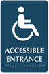 Accessible Entrance Tactile Touch Braille Engraved Door Sign
