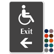 Exit  Accessible Left arrow Sign