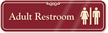 Adult Restroom with Graphic ShowCase™ Sign