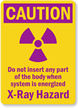 Caution: X-Ray Hazard Sign
