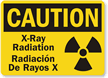 Caution X-Ray Radiation Sign