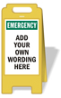 FloorBoss XL™ Custom Floor Stand Sign