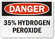 Danger Hydrogen Peroxide Sign