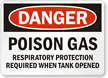 Danger Respiratory Protection Required Sign