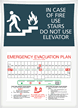 Emergency Evacuation Plan Sign