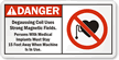 Danger - Degaussing Coil, Strong Magnetic Fields Sign