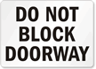 Block Doorway Sign