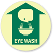 Emergency Eye Wash with Graphic Sign