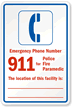 Emergency Phone Number. 911 for Police, Fire, Paramedic. The location of this facility is ...