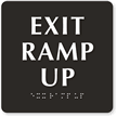 Exit Ramp Up Sign