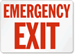 Emergency Exit Sign
