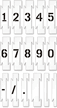 Interlocking Number Floor Stencil Set, 0-9