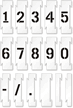 Interlocking Number Floor Stencil Set, 0-9