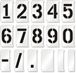 Interlocking Number Floor Stencil Set, 0-9