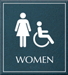 Women Bathroom, Women/Handicapped Sign