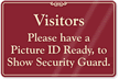 Have Picture ID Ready Showcase Wall Sign