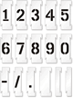 Interlocking Number Floor Stencil Set, 0-9