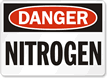 Danger Nitrogen Sign