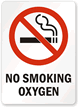 No Smoking Oxygen (symbol) Sign