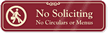No Soliciting Graphic ShowCase™ Wall Sign