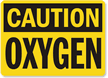 Caution Oxygen Sign