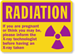 Radiation Precautions In Pregnancy Sign