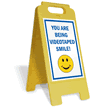 You Are Being Videotaped FloorBoss XL™ Floor Sign