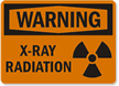 Warning X-Ray Radiation Sign