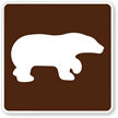 Bear Viewing Area (Symbol) Guide Sign
