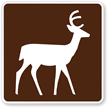 Deer Viewing Area Symbol - Traffic Sign
