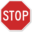 Stop Road Traffic Regulatory Sign