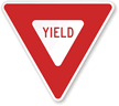 Yield Traffic Regulatory Sign